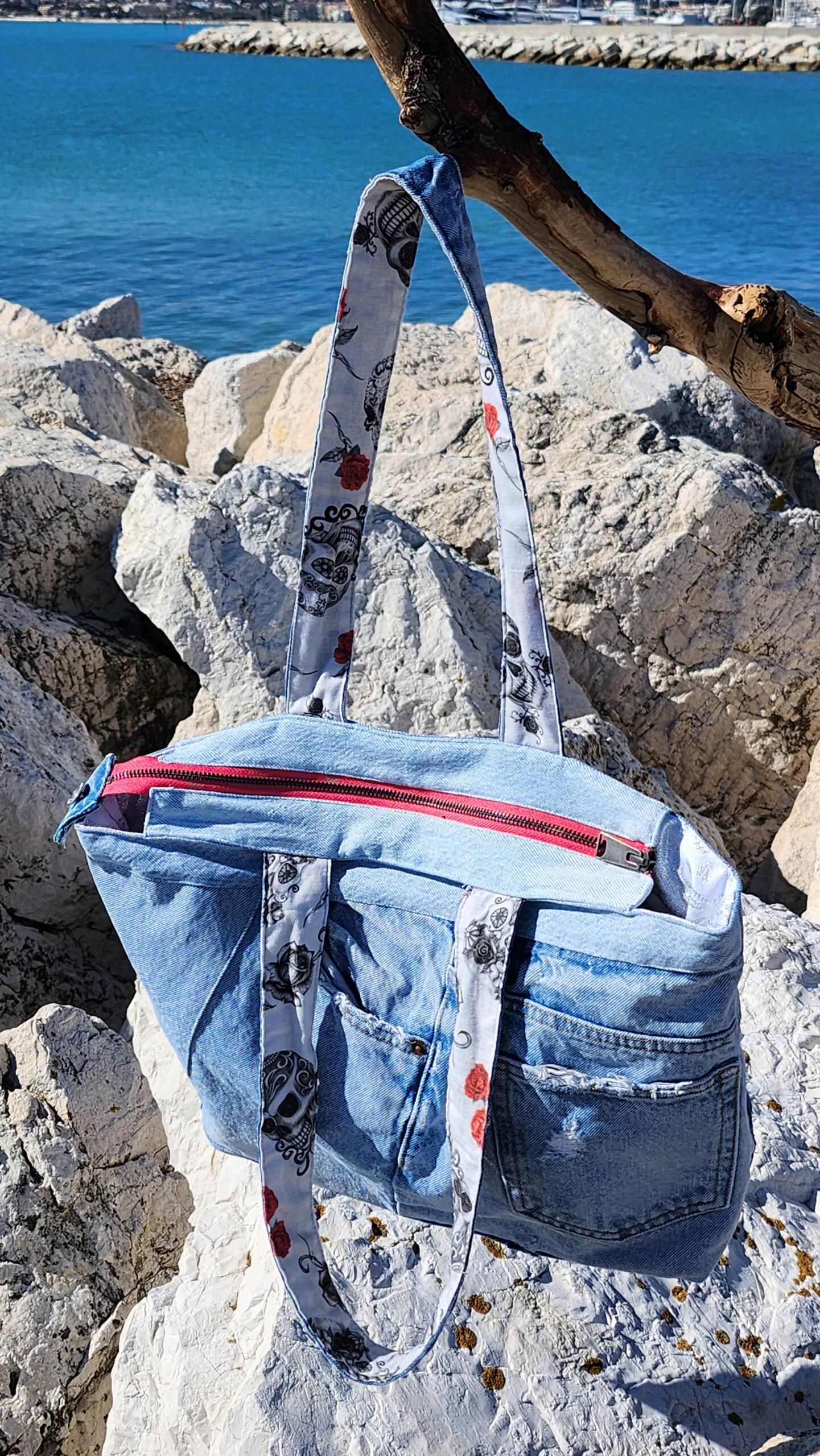 DENIM TOTE BAG - Image 4